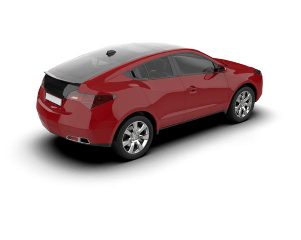 Araba kırmızısı. gerçekçi 3d illüstrasyon, 3d canlandırma