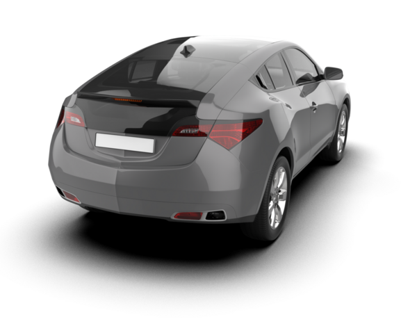 Beyaz arka planda modern lüks bir araba. 3d oluşturma.