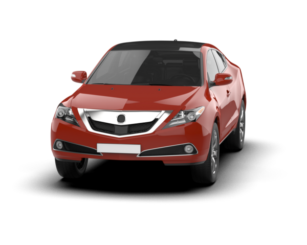 kırmızı modern araba beyaz arkaplanda izole edilmiş.