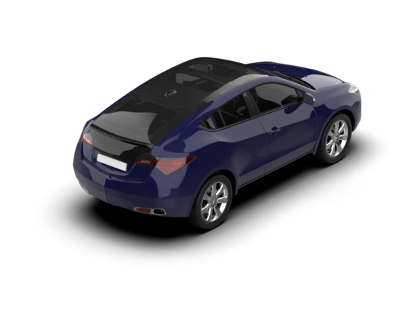 Araba manzaralı. 3d illüstrasyon.