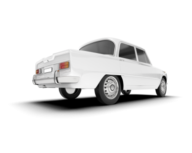 beyaz vintage araba - beyaz arkaplanda izole