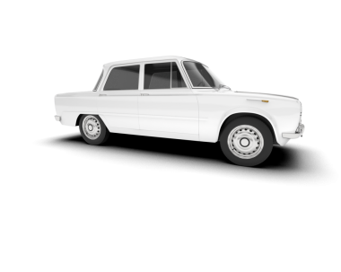 Klasik araba kenarı görünümü