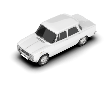 araba beyaz arkaplanda izole edildi.