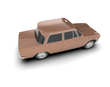 beyaz arkaplanda izole edilmiş araba, vektör illüstrasyonu