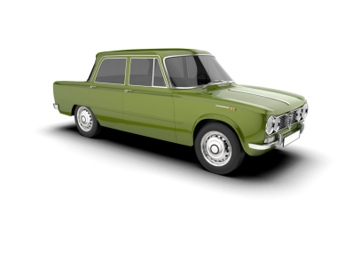 beyaz arka planda modern klasik araba.