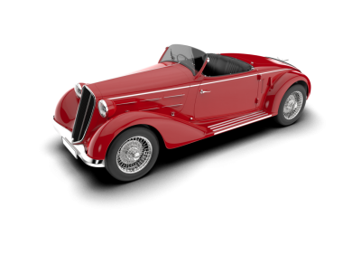 kırmızı lüks üstü açık araba.