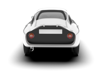 Araba elektrikli araç. Beyaz arkaplanda izole edilmiş 3 boyutlu görüntüleme