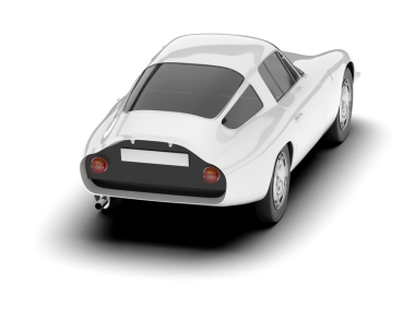 Beyaz arkaplanı olan araba