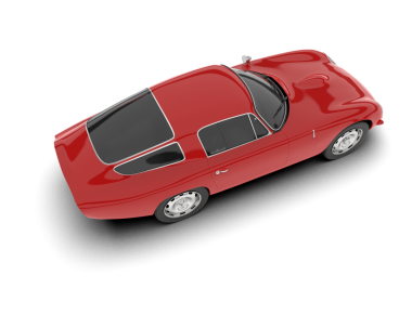 modern kırmızı araba siyah arkaplanda izole edildi