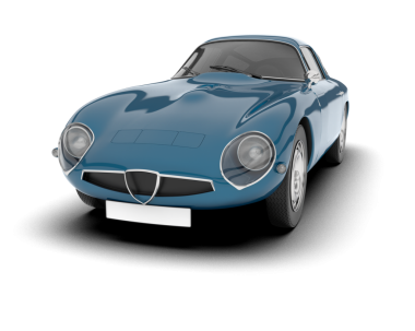 araba beyaz arkaplanda izole edildi