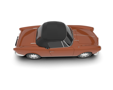 modern araba beyaz arkaplanda izole edildi