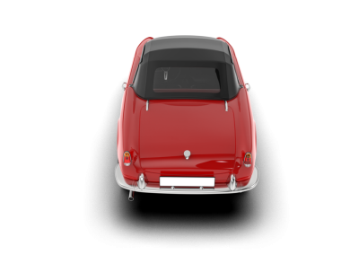 Araba manzaralı. 3d oluşturma.