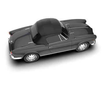 araba beyaz arkaplanda izole edildi