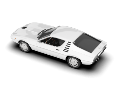 beyaz arkaplanda izole edilmiş araba sporları, 3 boyutlu görüntüleme.