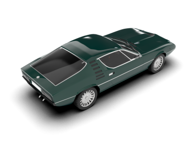 Yeşil lüks araba. vektör illüstrasyonu