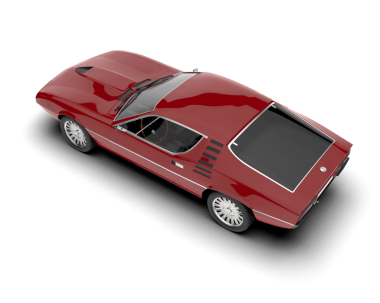 Beyaz arka planda bir araba. yüksek kaliteli resimleme