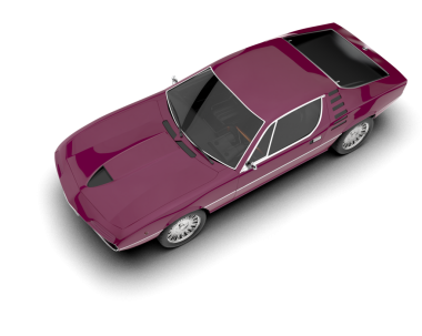 Siyah arkaplanda bir araba.