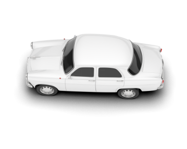beyaz arka planda izole edilmiş beyaz vintage araba
