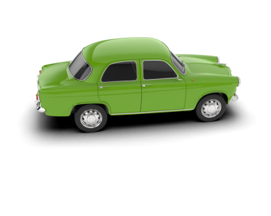 yeşil klasik araba vektör simgesi