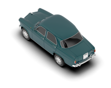 Klasik bir araba. Vektör illüstrasyonu