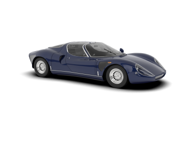 Beyaz arkaplandaki süper spor araba 3 boyutlu görüntüleme