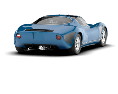 kaslı arabalı modern araba - 3 boyutlu illüstrasyon