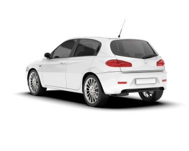 beyaz arkaplandaki araba