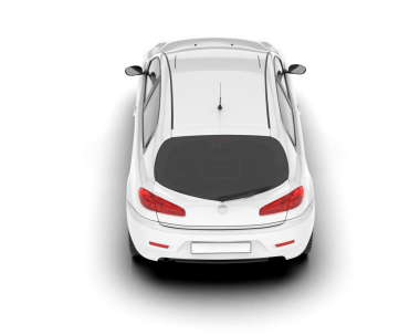 Araba beyaz arka planda izole edilmiş. vektör görünümü