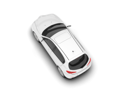 modern araba beyaz arkaplanda izole edildi