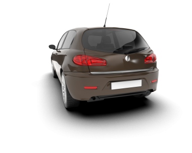 beyaz arkaplandaki araba