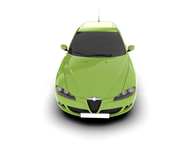 modern yeşil spor araba beyaz arka planda izole edilmiş 3 boyutlu görüntüleme