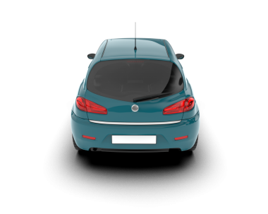 modern araba beyaz arka planda izole edildi. 3 boyutlu görüntüleme