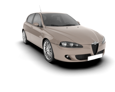 modern araba beyaz üzerine izole.