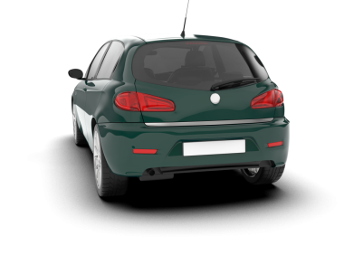 beyaz arka planda modern yeşil araba