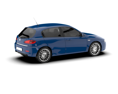 Siyah arkaplanda bir araba