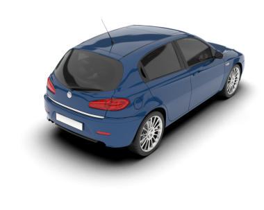 modern araba beyaz arka planda yansımayla izole edilmiş. vektör illüstrasyonu