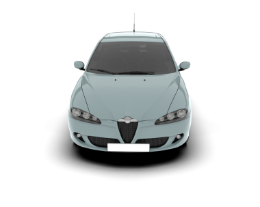 araba beyaz arkaplanda izole edildi