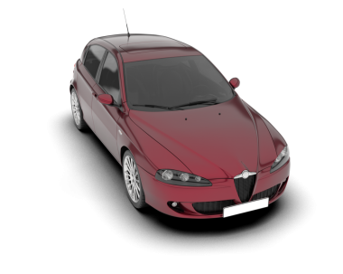Modern araba. 3 Boyutlu Hazırlama.