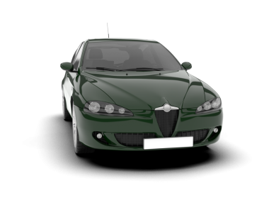 Yeşil çatılı araba.