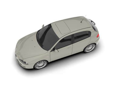 beyaz arka planda modern araba.