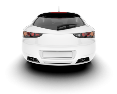 Beyaz modern spor araba