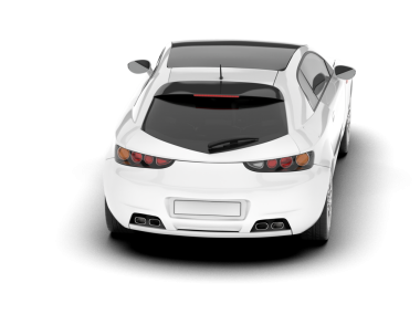 araba beyazda izole edildi