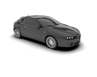 modern lüks araba beyaz arka planda izole edilmiş