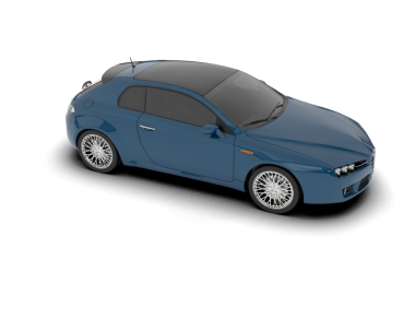 beyaz arkaplanda modern araba