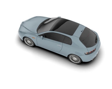 beyaz arkaplanda izole edilmiş araba, 3 boyutlu illüstrasyon