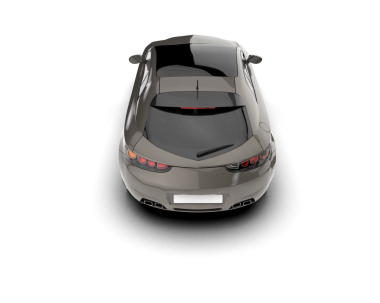 Modern lüks araba beyaz zemin üzerine.