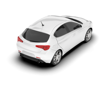 araba beyazda izole edildi