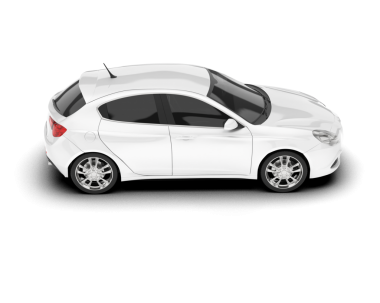 Modern araba manzarası. 3d oluşturma