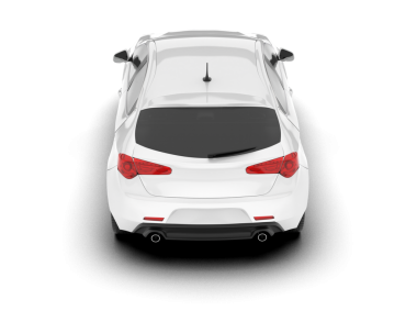 modern araba beyaz arka planda izole edildi. 3 boyutlu görüntüleme