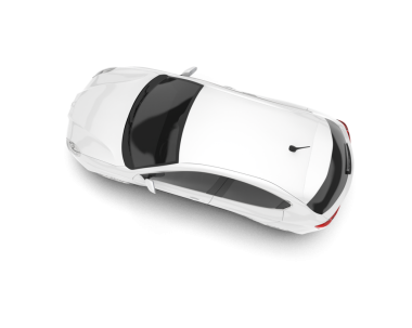 Araç sedanı beyazda izole edildi